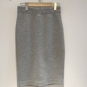 Grey pencil skirt